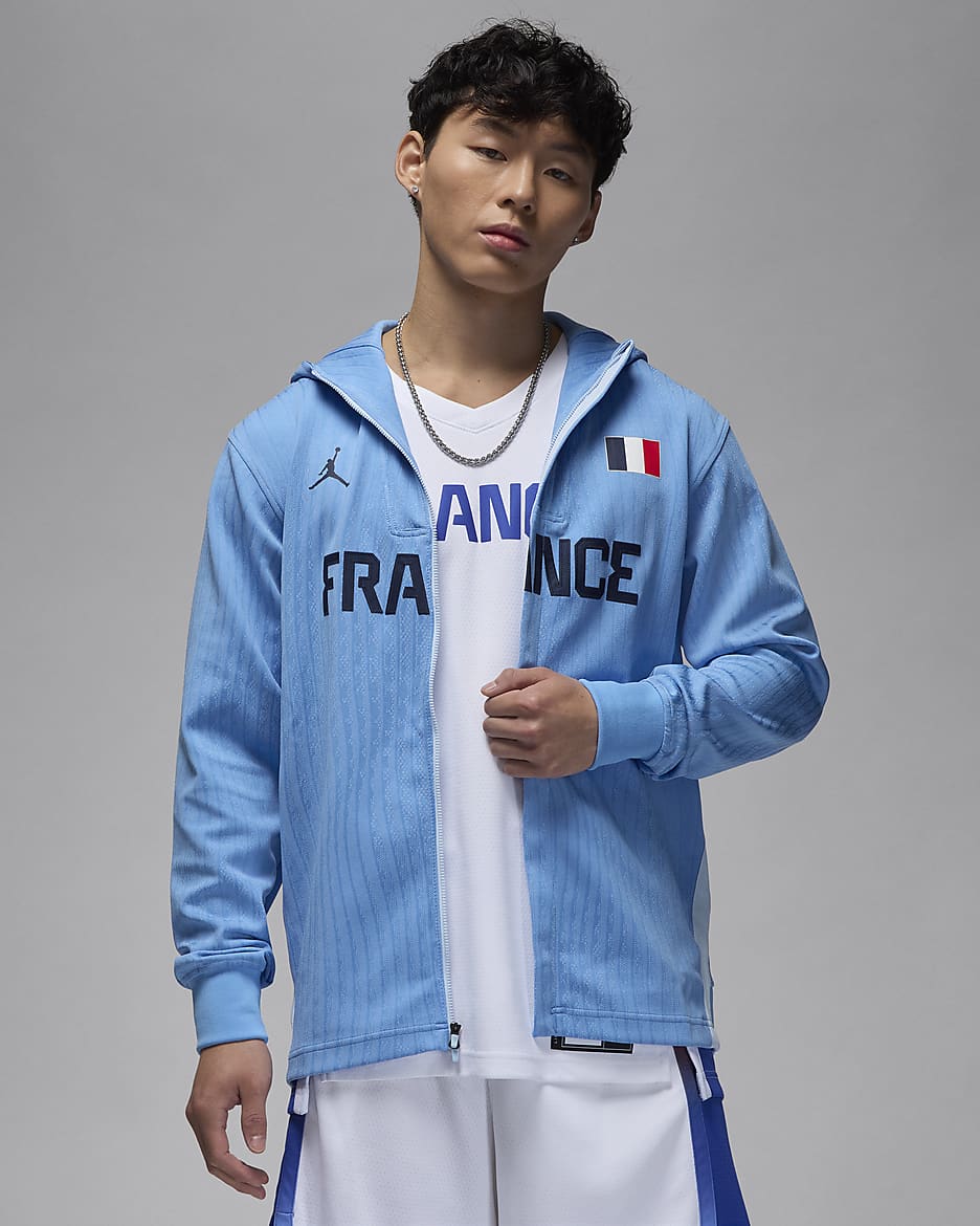 France Men s Jordan Dri FIT ADV Basketball Game Jacket